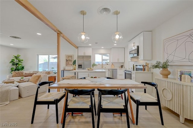 5904 Apple Valley Ln, Las Vegas, NV 89108 - dining area featuring recessed lighting