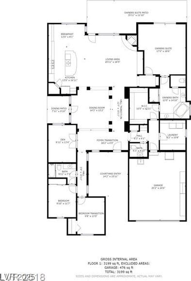 2312 Indigo Island St, Henderson, NV 89044 - floor plan