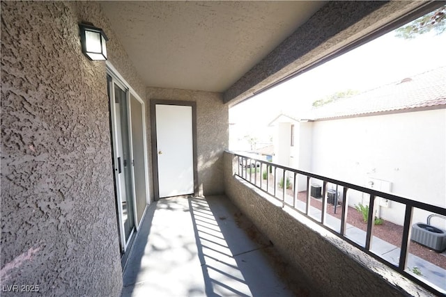 balcony featuring cooling unit