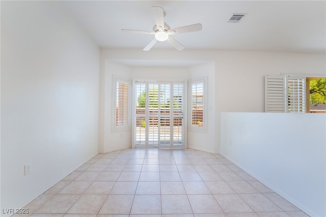 1781 Cypress Lake Ct, Henderson, NV 89012 - unfurnished room with light tile patterned floors, ceiling fan, and visible vents
