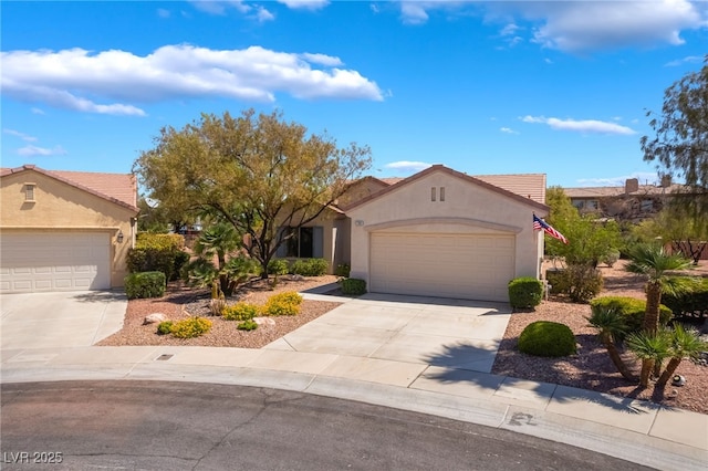 1781 Cypress Lake Ct, Henderson, NV 89012 - view of front of property with a garage, stucco siding, and driveway