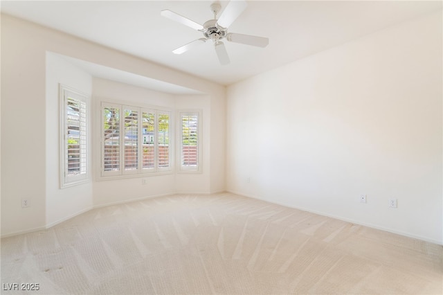 1781 Cypress Lake Ct, Henderson, NV 89012 - empty room featuring baseboards, a ceiling fan, and light colored carpet