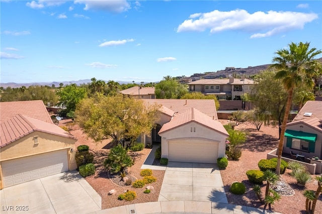 1781 Cypress Lake Ct, Henderson, NV 89012 - drone / aerial view featuring a mountain view and a residential view