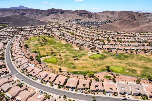 1781 Cypress Lake Ct, Henderson, NV 89012 - bird's eye view featuring a residential view, a mountain view, and golf course view