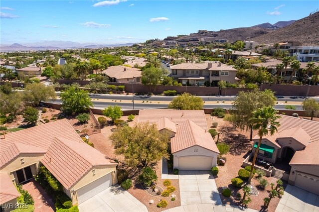 1781 Cypress Lake Ct, Henderson, NV 89012 - bird's eye view featuring a mountain view and a residential view