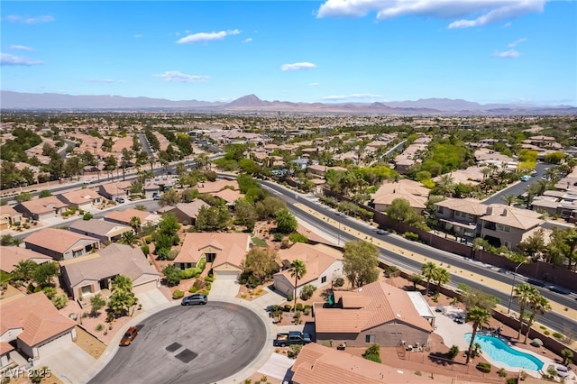 1781 Cypress Lake Ct, Henderson, NV 89012 - bird's eye view featuring a mountain view and a residential view