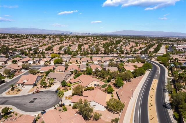 1781 Cypress Lake Ct, Henderson, NV 89012 - birds eye view of property featuring a residential view and a mountain view