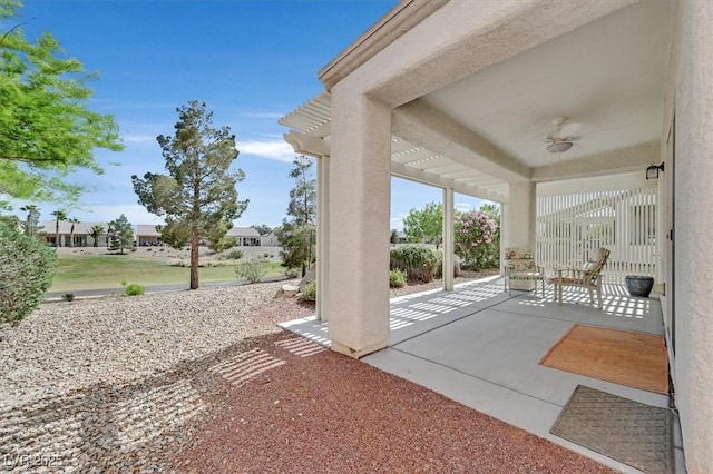 2525 Willow Wren Dr, North Las Vegas, NV 89084 - view of patio / terrace featuring ceiling fan