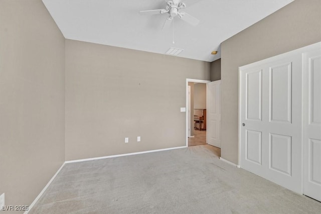 2525 Willow Wren Dr, North Las Vegas, NV 89084 - unfurnished bedroom featuring carpet flooring, baseboards, and ceiling fan