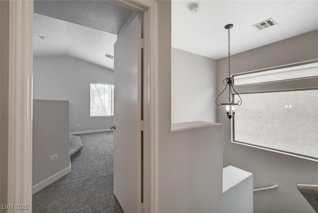 details featuring carpet floors, baseboards, and visible vents