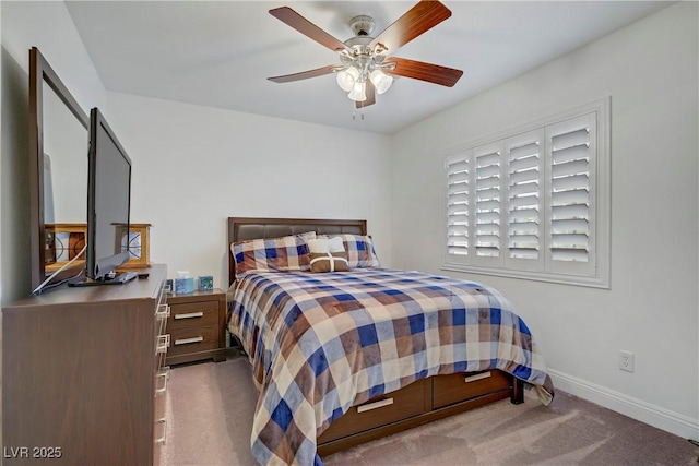 7013 Bisoni St, Las Vegas, NV 89149 - bedroom featuring carpet, baseboards, and ceiling fan