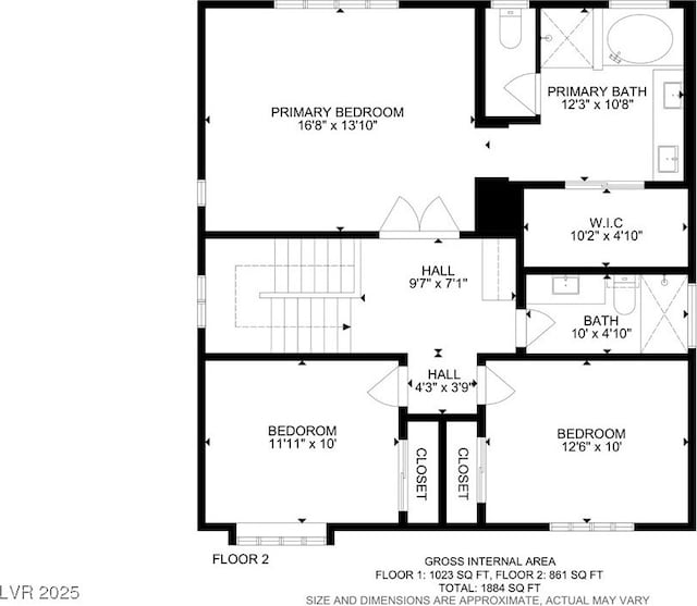 7013 Bisoni St, Las Vegas, NV 89149 - home floor plan