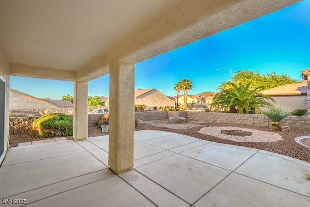 view of patio / terrace with a fenced backyard