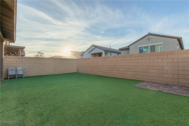 361 Andy Wheeler Dr, Henderson, NV 89011 - view of yard with a fenced backyard
