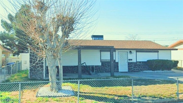 2029 Lawry Ave, North Las Vegas, NV 89032 - single story home featuring a fenced front yard