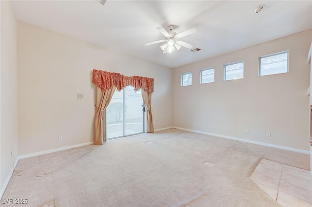 8052 Marbella Cir, Las Vegas, NV 89128 - carpeted spare room featuring ceiling fan and baseboards