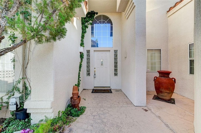 8052 Marbella Cir, Las Vegas, NV 89128 - view of exterior entry with stucco siding