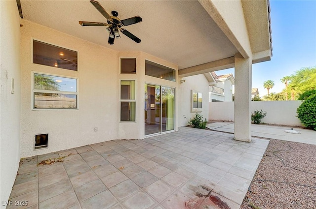 8052 Marbella Cir, Las Vegas, NV 89128 - view of patio / terrace with ceiling fan