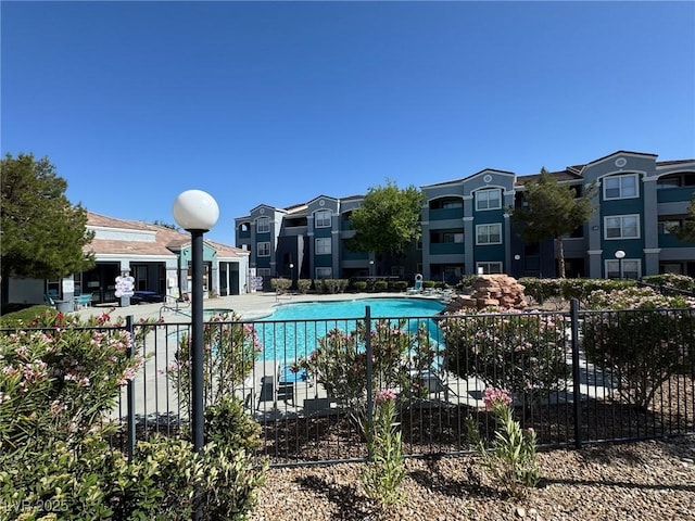pool featuring fence