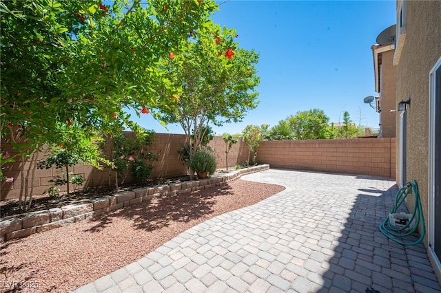view of patio / terrace featuring a fenced backyard
