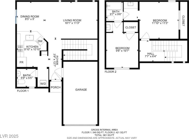9932 Keephills St, Las Vegas, NV 89183 - floor plan