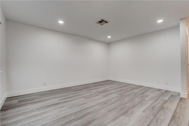 4432 Ash Ave, Las Vegas, NV 89110 - empty room featuring recessed lighting, light wood-style floors, and visible vents