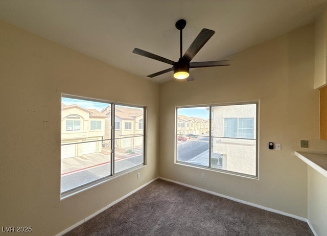 4941 Black Bear Rd Unit 202, Las Vegas, NV 89149 - carpeted empty room featuring baseboards and ceiling fan