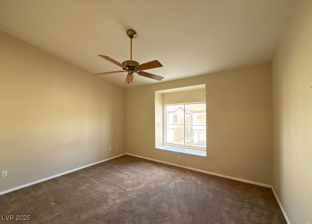 4941 Black Bear Rd Unit 202, Las Vegas, NV 89149 - empty room with carpet floors, baseboards, and ceiling fan