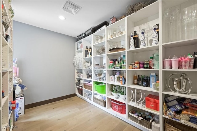 storage area featuring visible vents