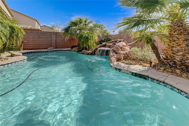 10519 Bella Camrosa Dr, Las Vegas, NV 89141 - view of swimming pool with a fenced in pool and a fenced backyard