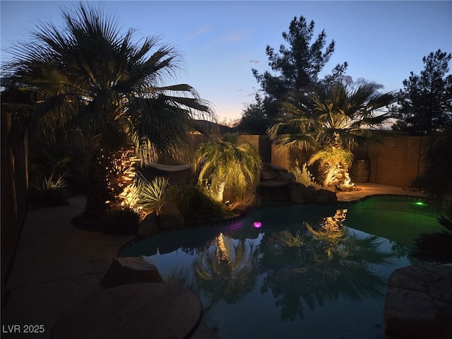 10519 Bella Camrosa Dr, Las Vegas, NV 89141 - view of pool with a fenced in pool and a fenced backyard