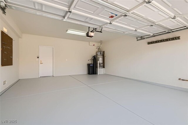 2372 Perrysburg Dr, Henderson, NV 89044 - garage with a garage door opener and strapped water heater