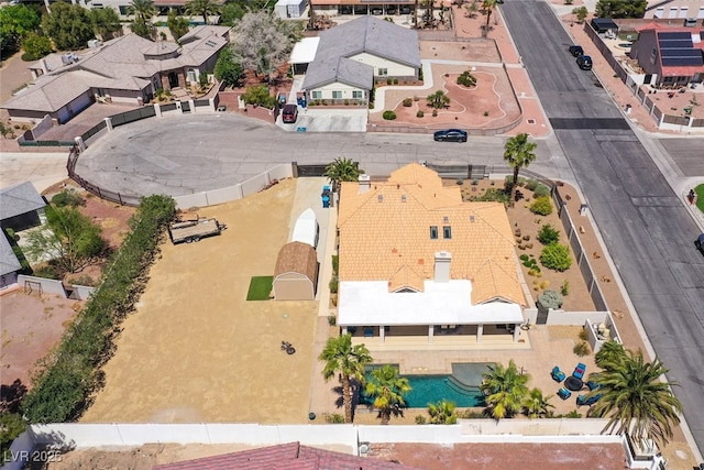 bird's eye view featuring a residential view