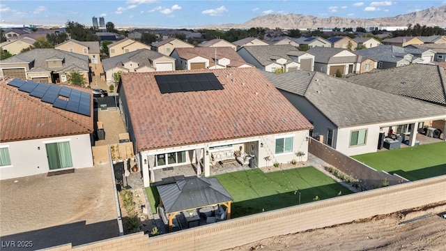 6325 Gambetta St, Las Vegas, NV 89115 - bird's eye view with a residential view and a mountain view