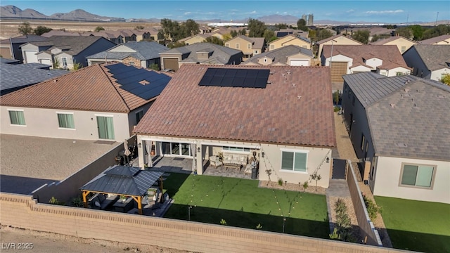 6325 Gambetta St, Las Vegas, NV 89115 - aerial view featuring a residential view and a mountain view