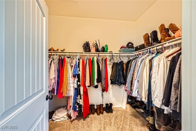 8091 Mosaic Sunrise Ln, Las Vegas, NV 89166 - walk in closet with carpet floors