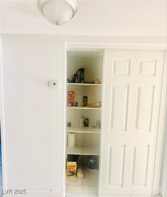 view of storage area