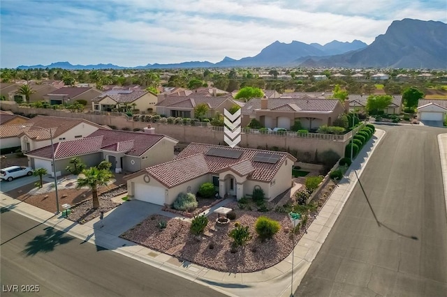 2725 Byron Dr, Las Vegas, NV 89134 - aerial perspective of suburban area featuring a mountain backdrop