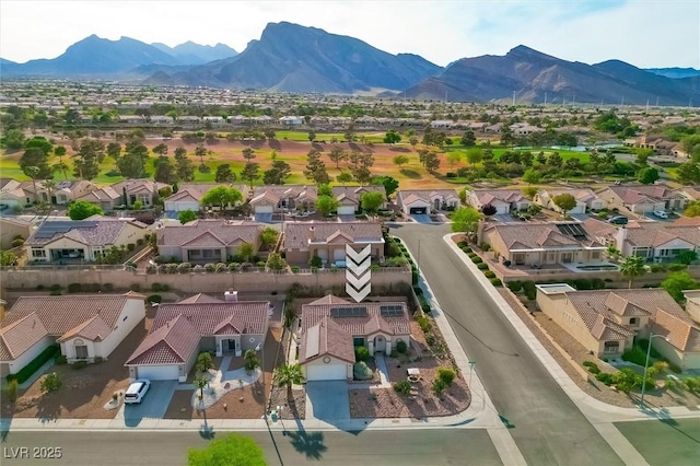 2725 Byron Dr, Las Vegas, NV 89134 - aerial perspective of suburban area featuring a mountain backdrop