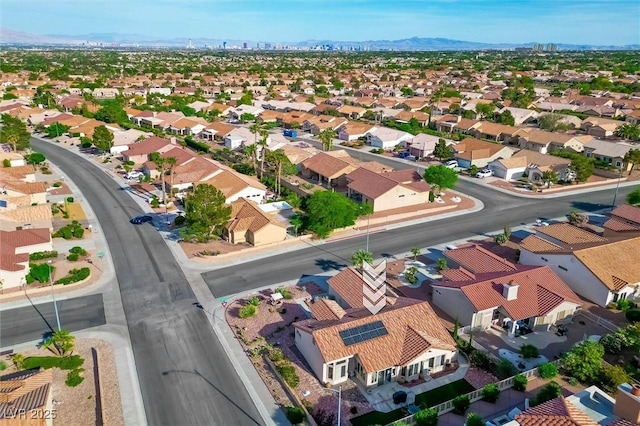 2725 Byron Dr, Las Vegas, NV 89134 - aerial perspective of suburban area with mountains