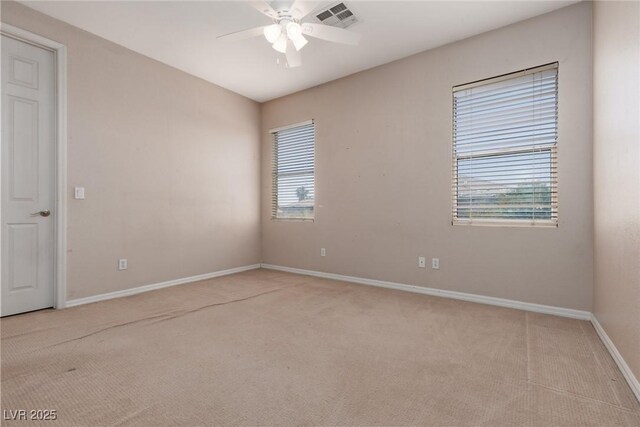 7736 Villa Andrade Ave, Las Vegas, NV 89131 - carpeted empty room featuring a ceiling fan and baseboards