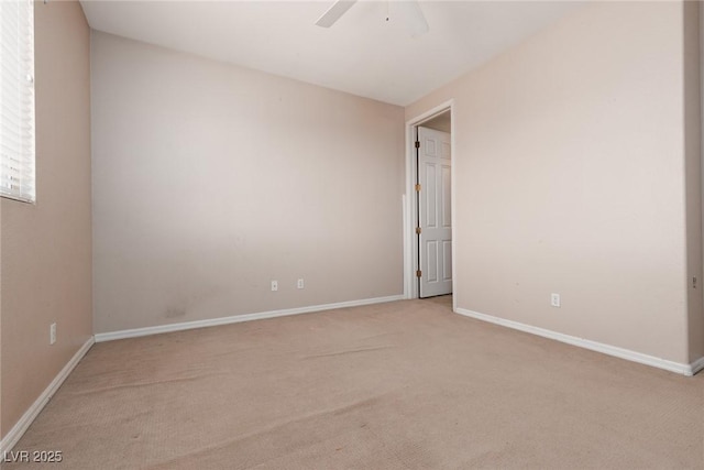 7736 Villa Andrade Ave, Las Vegas, NV 89131 - carpeted empty room featuring a ceiling fan and baseboards