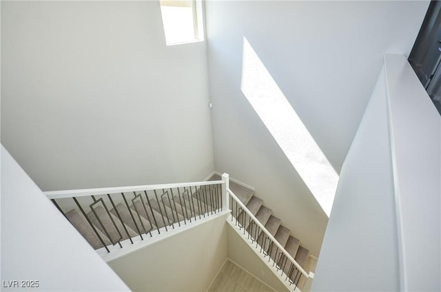 view of stairway