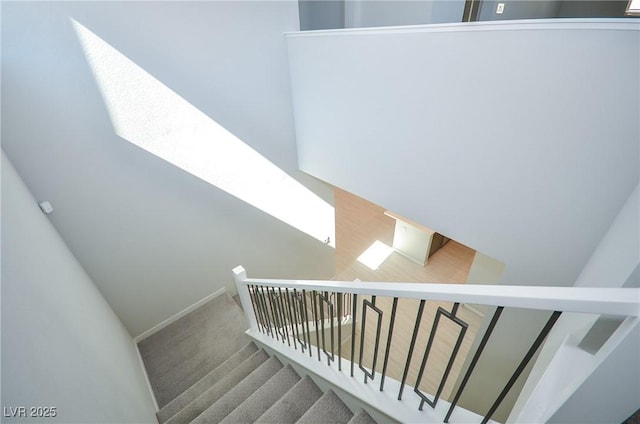 stairs with carpet
