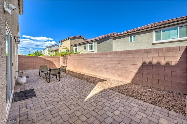 view of patio / terrace with a fenced backyard