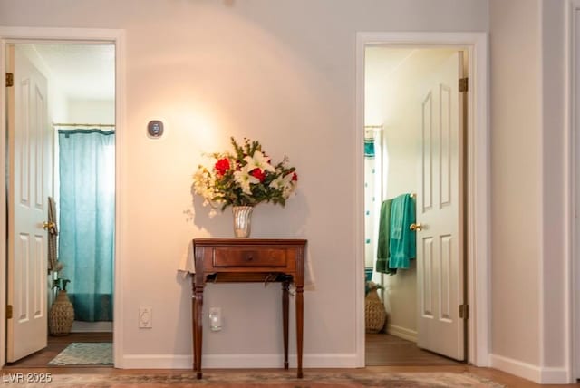 3008 Blue Fin Cir, Las Vegas, NV 89128 - corridor featuring wood finished floors and baseboards