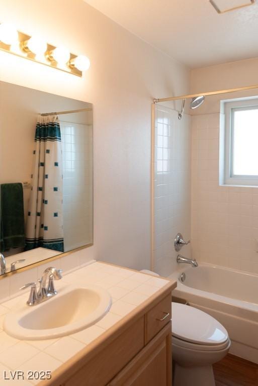 3008 Blue Fin Cir, Las Vegas, NV 89128 - full bath with shower / tub combo, vanity, and toilet