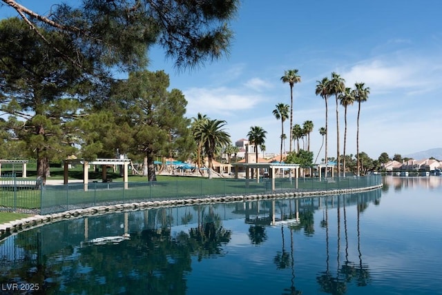 3008 Blue Fin Cir, Las Vegas, NV 89128 - water view featuring fence