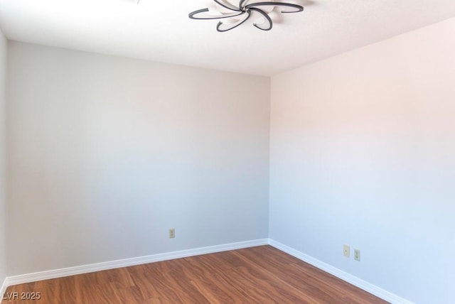 3008 Blue Fin Cir, Las Vegas, NV 89128 - empty room with wood finished floors and baseboards