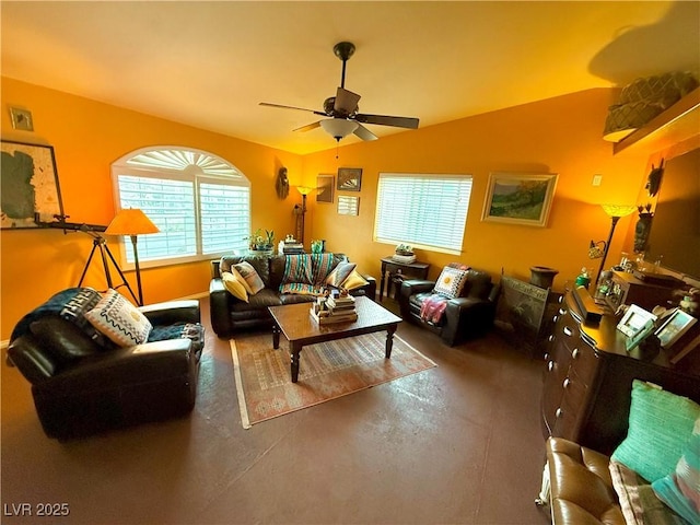 1409 Mill St, Ely, NV 89301 - living room with a ceiling fan